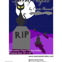 Spooky Nights Mini Quilt Pattern - Digital Download