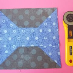Bow Ties for Loss Quilt Block Pattern