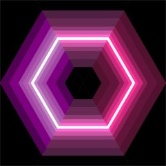 Neon Lights 12x12 Quilt Block Pattern: Digital