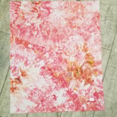 Cupid's Wings Color Pink & Rose Gold Hand Dyed Fat Quarter Fabric Kona Cotton