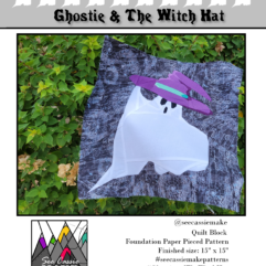 Ghostie & The Witch Hat - quilt block pattern