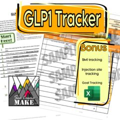 Warm Colors GLP1 Tracker - DIGITAL